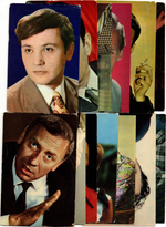 №119 Открытки Артисты и актёры СССР 1970–1980-е г. 25 штук. Цветные, чистые, без повторов