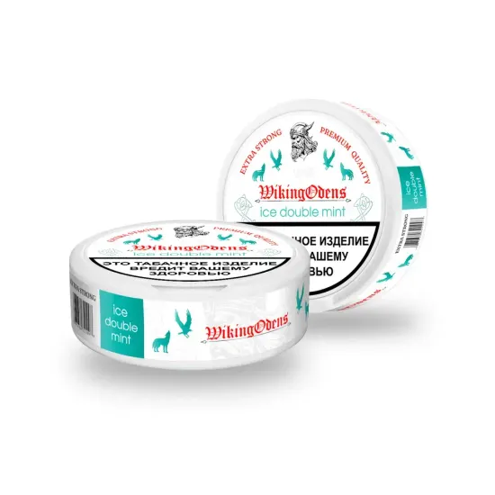 Табак жевательный WIKING ODENS с ароматом «ICE DOUBLE MINT»10г (АЙС ДАБЛ МИНТ) Extra strong