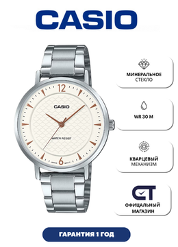 Casio LTP-VT04D-7A элегантные женские кварцевые часы из коллекции CASIO Collection.