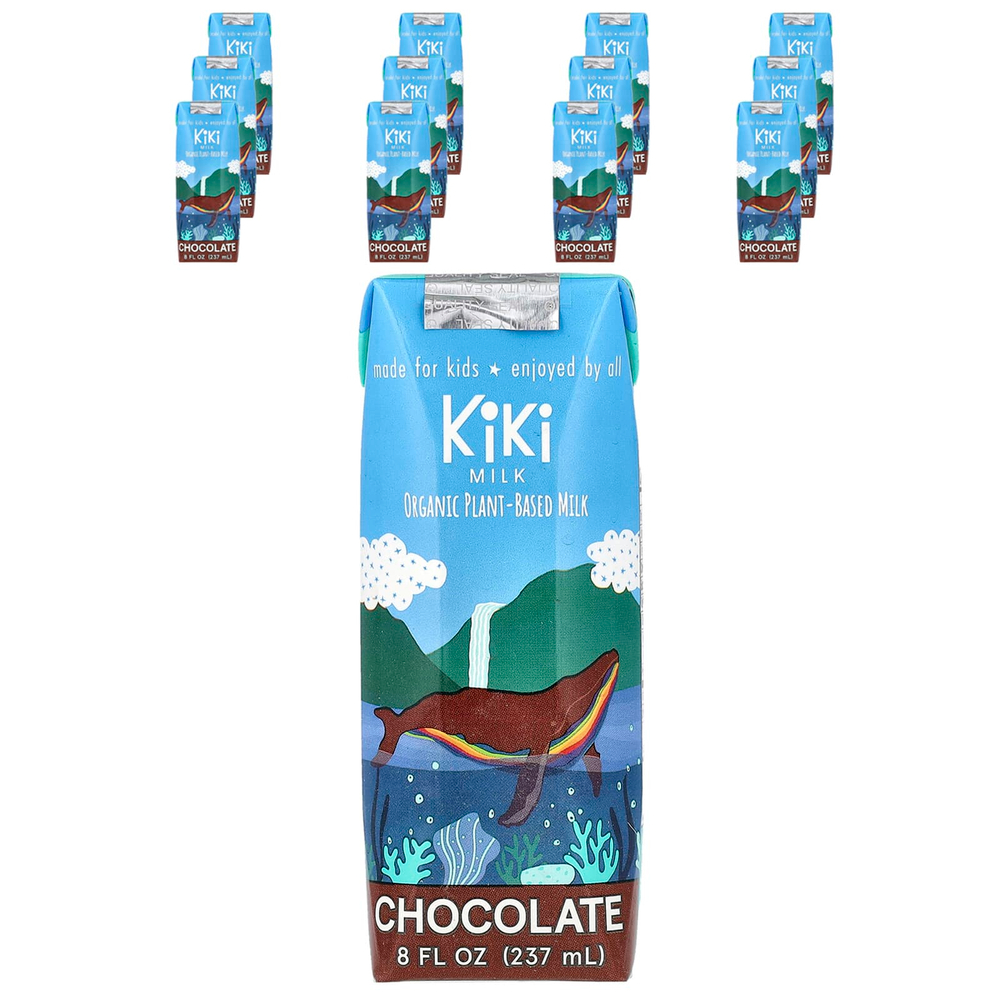Kiki Milk, органическое растительное молоко, со вкусом шоколада, 12 пакетиков по 237 мл (8 жидк. унций)
