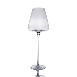 Бокал для вина 380 мл "Zie Optical" d 7,9/5,5 см h24 см оптические грани P.L. - BarWare [6]