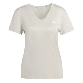 Женская теннисная футболка Adidas Minimal V-Neck - wonder alumina