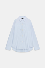 РУБАШКА OXFORD С АЛЖИРКАМИ ZW COLLECTION — ZARA