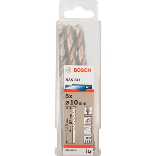 Свёрла по металлу HSS-Co 10 мм BOSCH 2608585898
