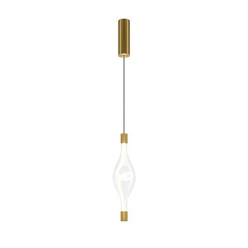 Подвесной светодиодный светильник 14W 3000K MOD290PL-L14BS3K латунь Loop Modern Maytoni