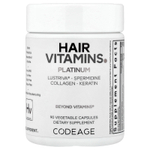 Codeage, Platinum, витамины для волос, 90 растительных капсул