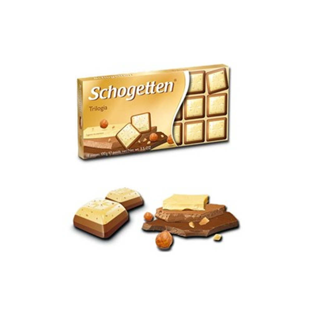 Шоколад Schogetten Trilogia 100гр*15шт Германия