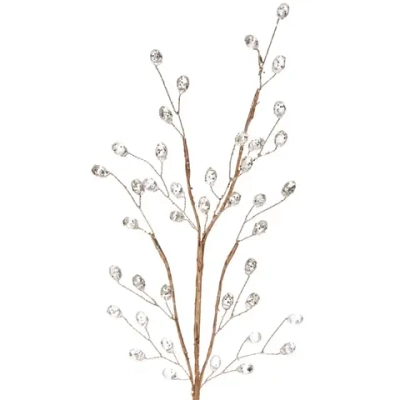 Ветка декоративная «Драгоценность» 40 см, Золото