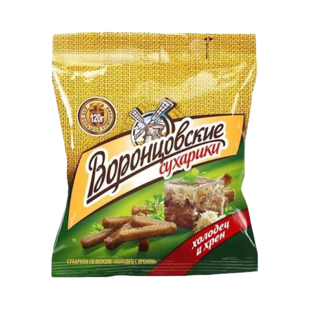 Сухарики "Воронцовские"холодец с хреном 40гр