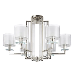 Люстра Crystal Lux NICOLAS SP-PL6 NICKEL/WHITE