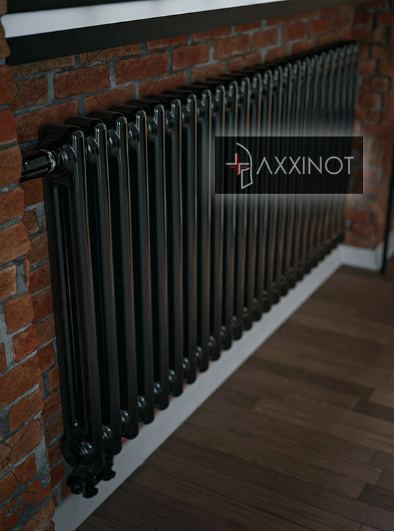 Axxinot Sentir 2057 - двухтрубный трубчатый радиатор высотой 570 мм, нижнее подключение с термовентилем