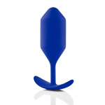 Синяя анальная пробка для ношения 14см b-Vibe Snug Plug 4 BV-010-NAV