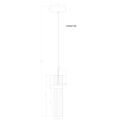 Подвесной светильник Arte Lamp MISTY A2950SP-5PB, 1хLED