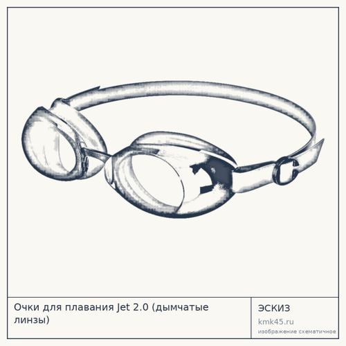 Очки для плавания Jet 2.0 (дымчатые линзы) — от 1 200 ₽