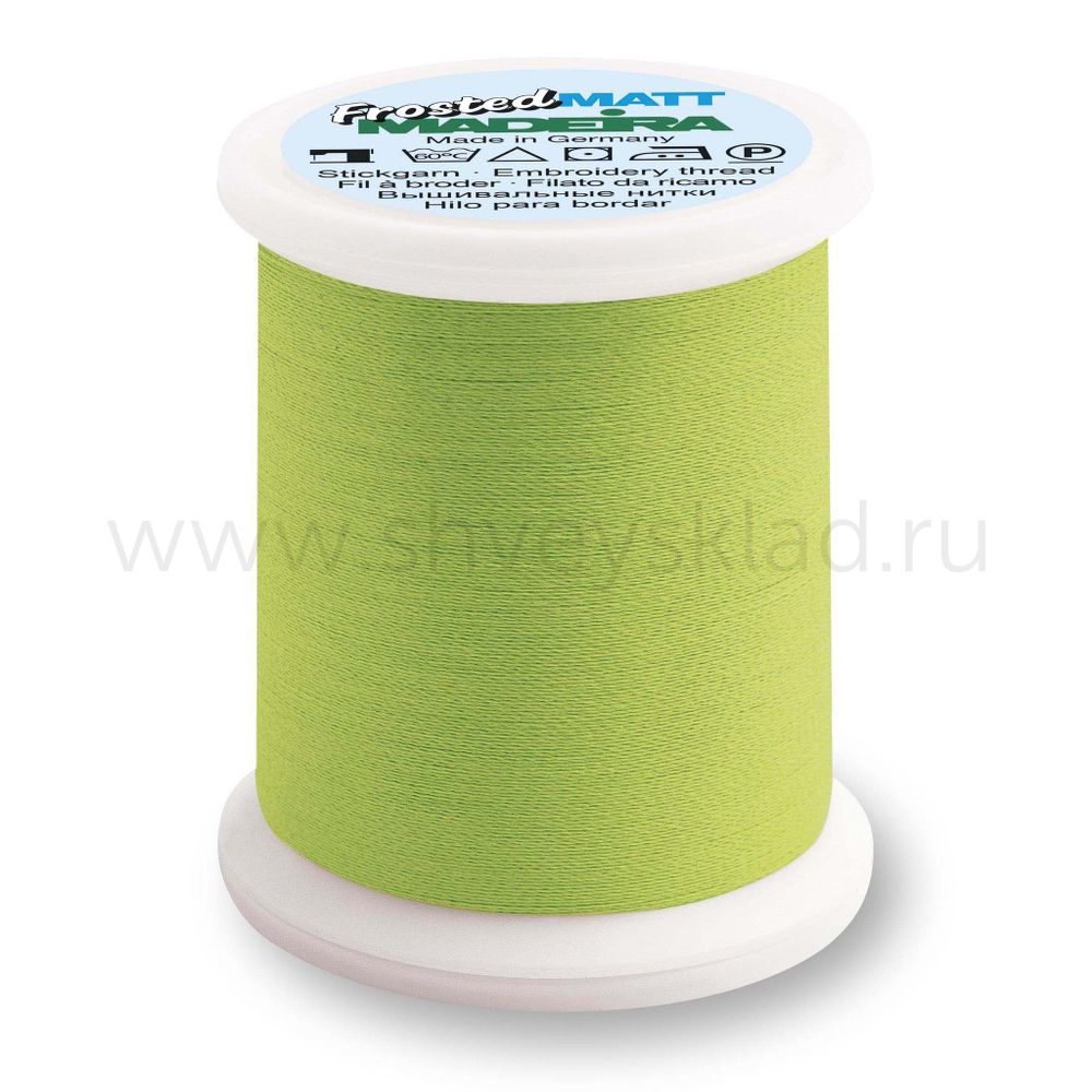 Нитки вышивальные супер матовые Madeira Frosted Matt №40, 500 м, цв. 7848, 9848, 1 катушка