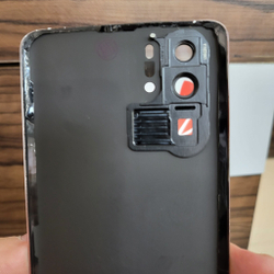 Крышка для Huawei P30 Pro - задняя стеклянная панель "Хорошее качество" (Оранжевого цвета)