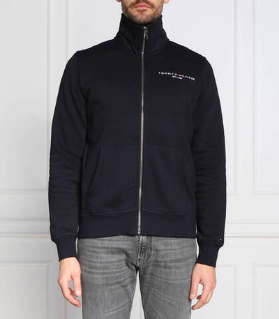 Худи tommy logo zip Tommy Hilfiger - темно-синий(MW0MW29327)