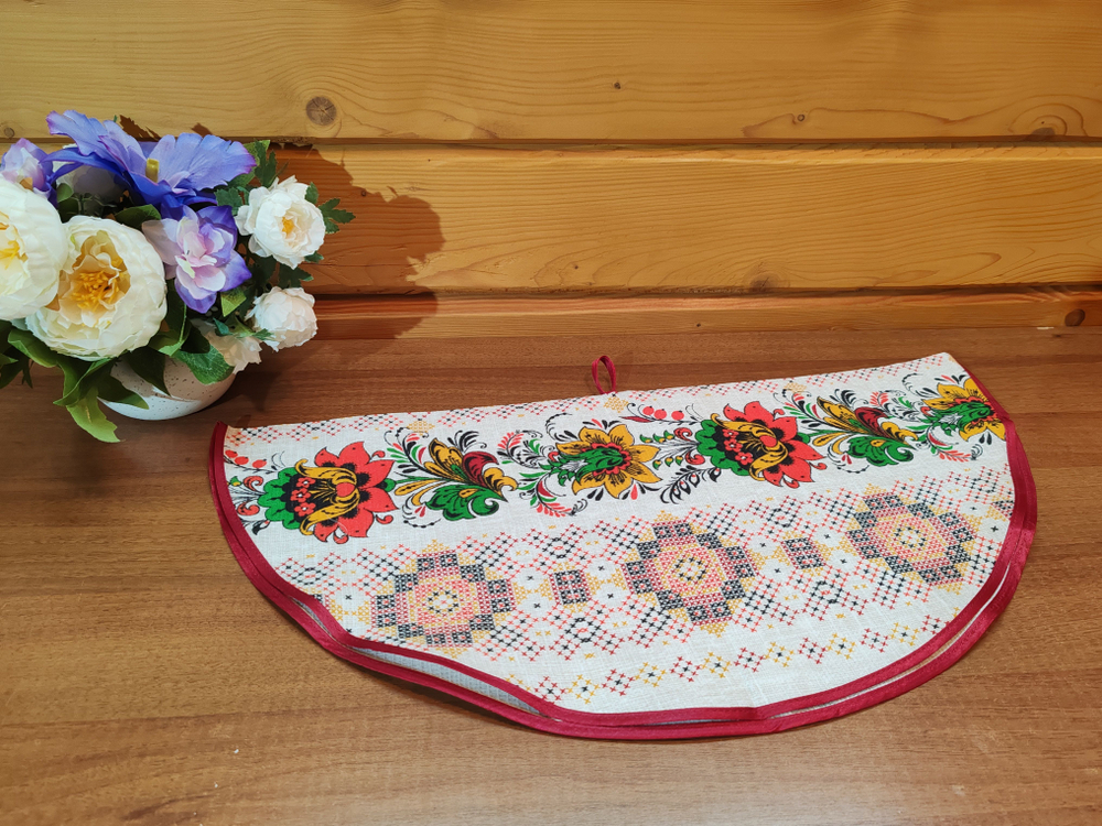 Полотенце кухонное, круглое, 2 шт, вафельное полотно