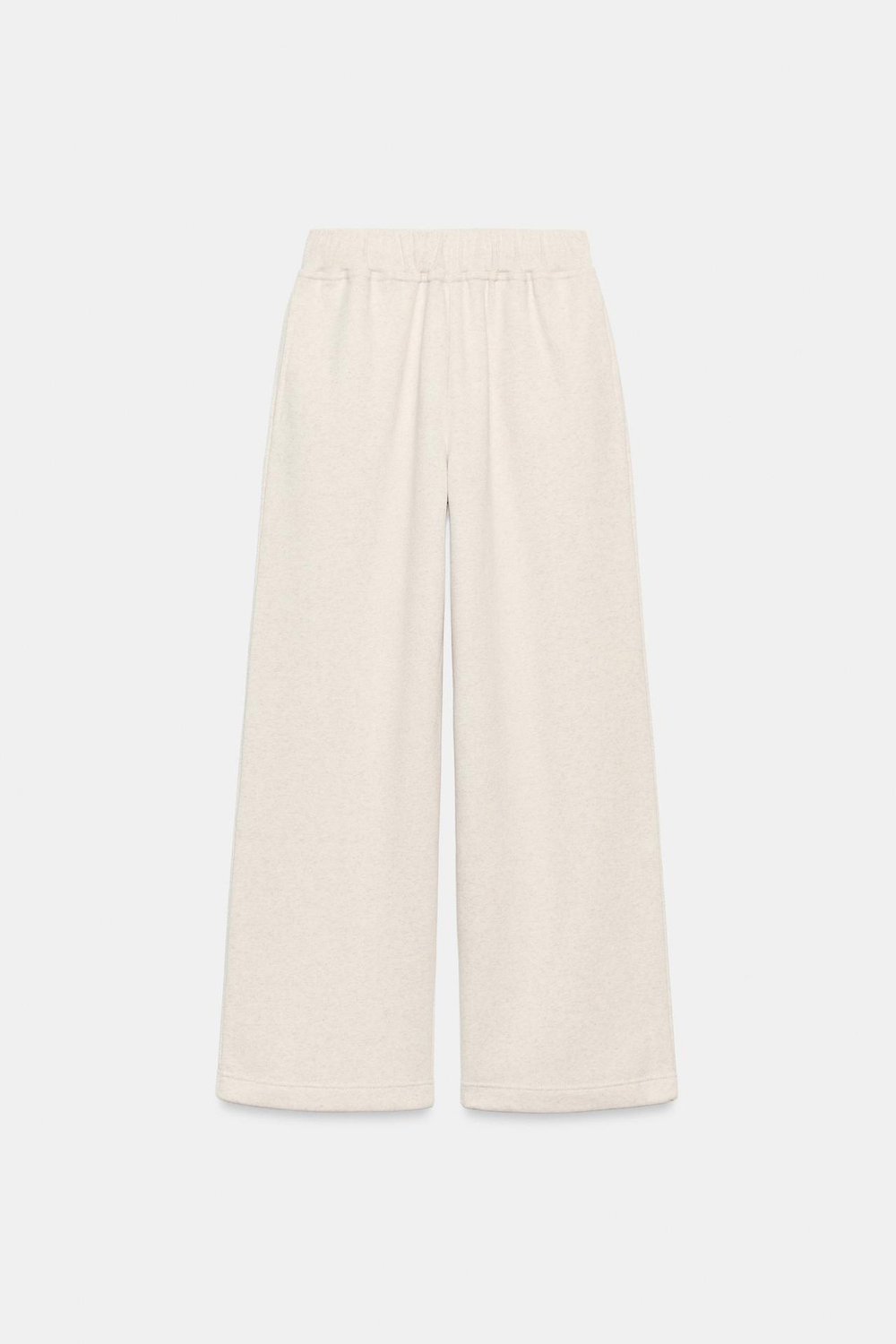 ZARA БАЗОВЫЕ БРЮКИ ИЗ МЯГКОЙ ТКАНИ, ПЕСОЧНЫЙ МЕЛАНЖ