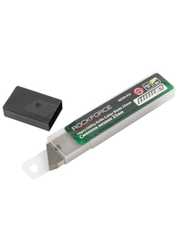 Набор лезвий сменных 25мм, 10пр., в пластиковом футляре RockForce##Rock FORCE RF-5055P4-P25