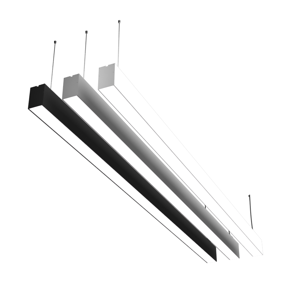 Светильник LED профильный L50 54W 1515х50х50мм 5000К черный накладной IP40