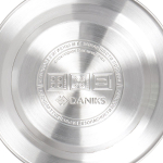 Чайник нерж, 3 л, свист, ручк с силик покр, Daniks, индукц, чер, MSY-066B