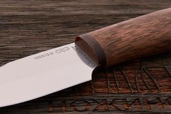 Нож шкуросъемный АиР Добрый, клинок 90мм, сталь 100Х13М, рукоять орех