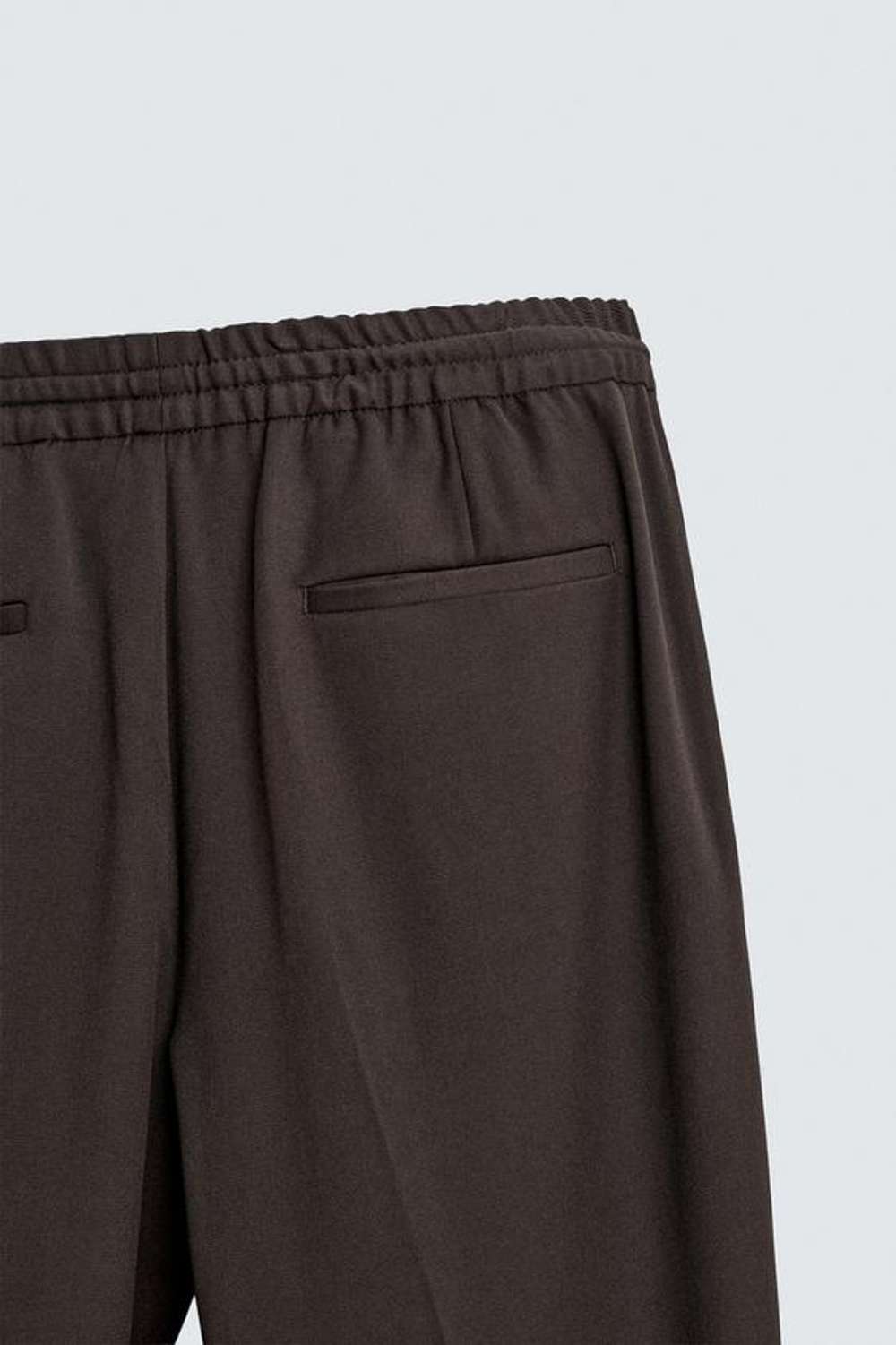 ZARA БРЮКИ-ДЖОГГЕРЫ КОМФОРТНОЙ ПОСАДКИ, ШОКОЛАДНЫЙ