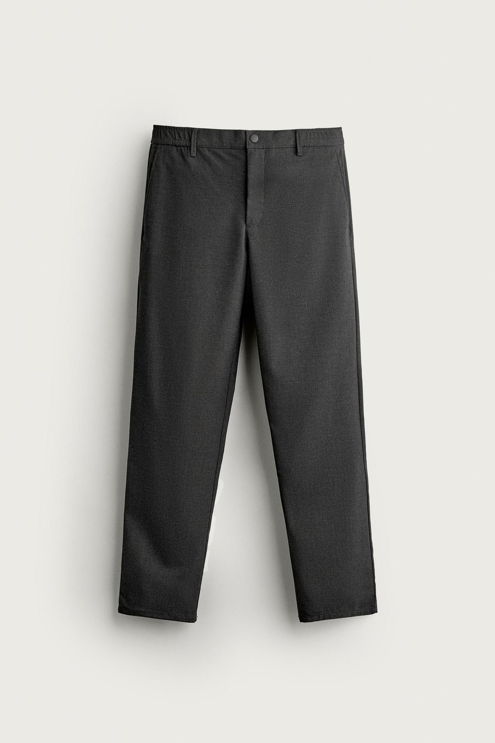 ZARA БРЮКИ SLIM FIT COMFORT, АНТРАЦИТОВО-СЕРЫЙ