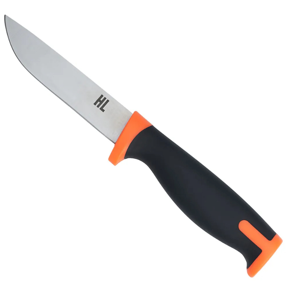 НОЖ HL UNIVERSAL BLACK+ORANGE КЛИНОК 10см VT204