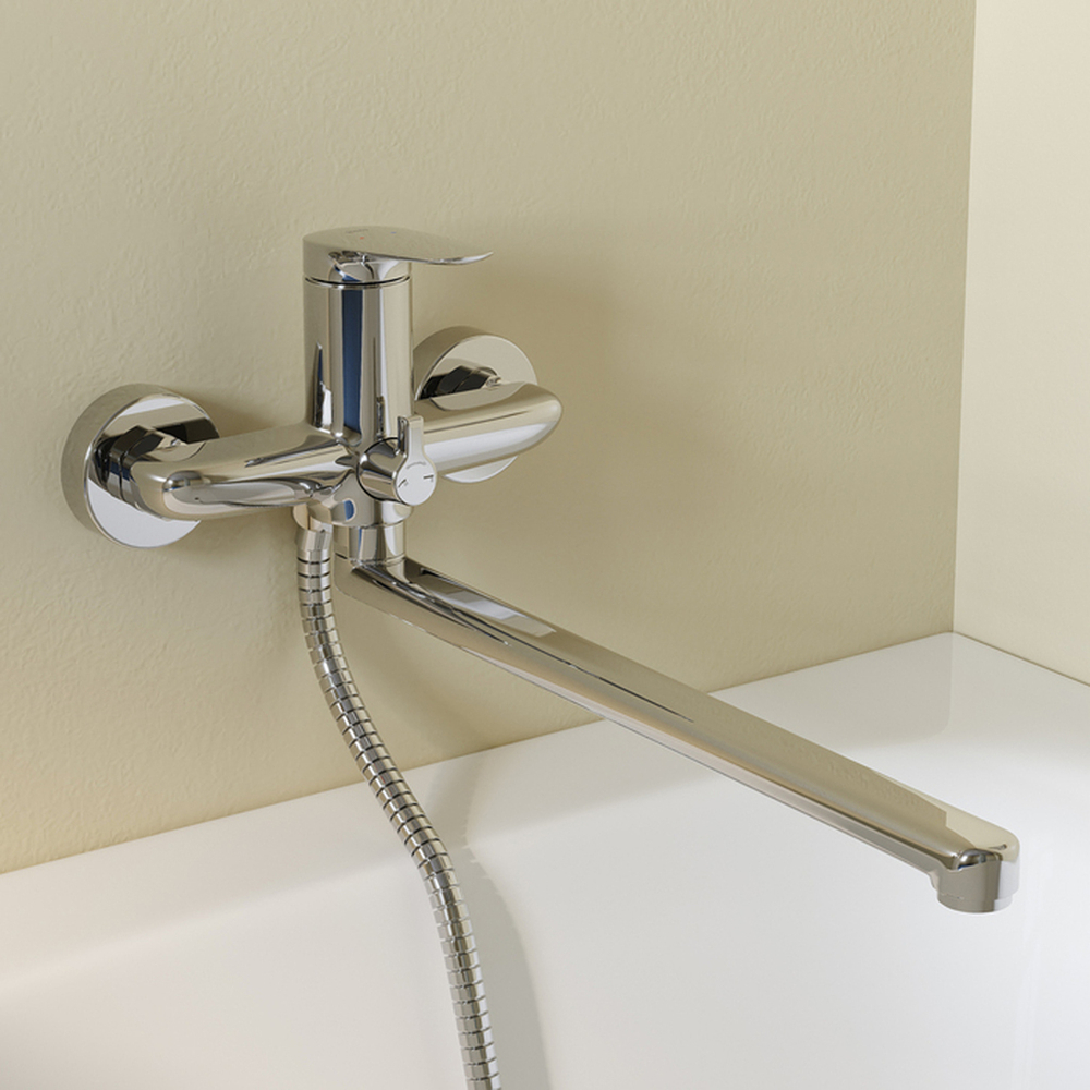 Смеситель для ванны и раковины 35к IDDIS ZDXSBL2i10WA Зодиак Икс (Zodiac X без  душ аксессуаров ХРОМ