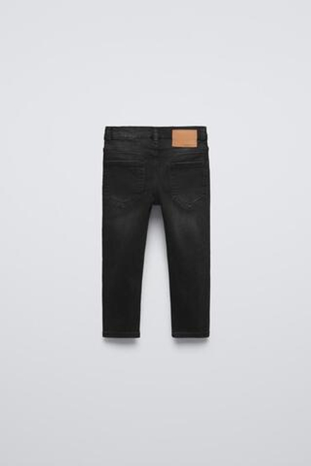 ZARA БАЗОВЫЕ ДЖИНСЫ СКИННИ, ЧЕРНЫЙ