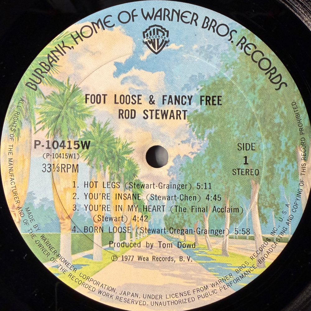 Rod Stewart – Foot Loose & Fancy Free (Япония 1977г.)