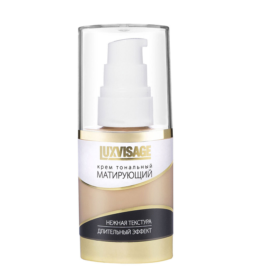 LUX VISAGE Крем тональный "Матирующий" тон 001 фарфоровый 35 мл