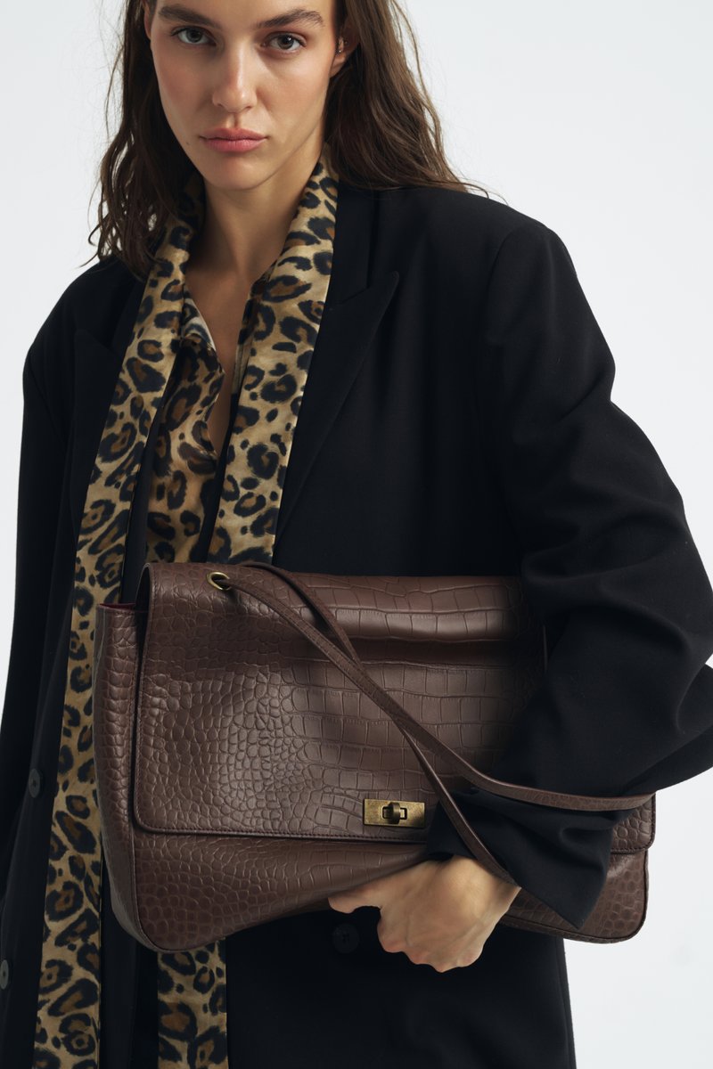 KELLY SOFT L croco шоколад