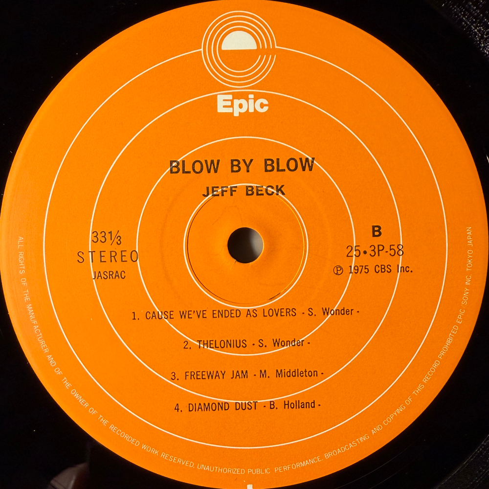 Jeff Beck ‎– Blow By Blow (Япония 1979г.)