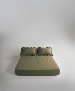 Lımasso КПБ 4 пр. Stonewashed Exclusıve Capulet Olıve пододеяльник 200*220, простынь 240*260, наволочки 50*70 2шт