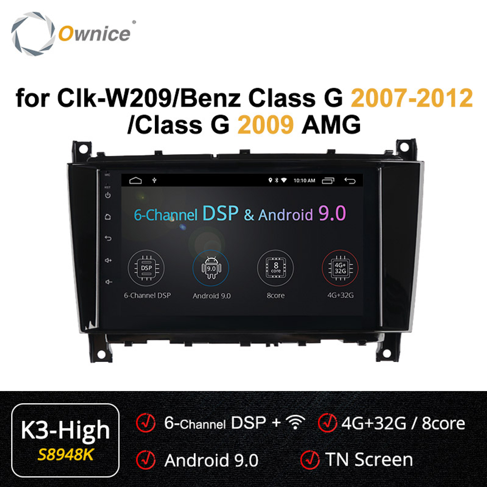 Установочный комплект для MERCEDES G-класс W463 2007-2012, C-класс W203 рестайл 2004-2007, CLK, CLC, SLK  KUBERG OL-8948