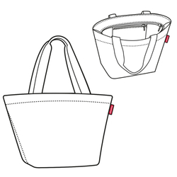 Сумка shopper m dark ruby