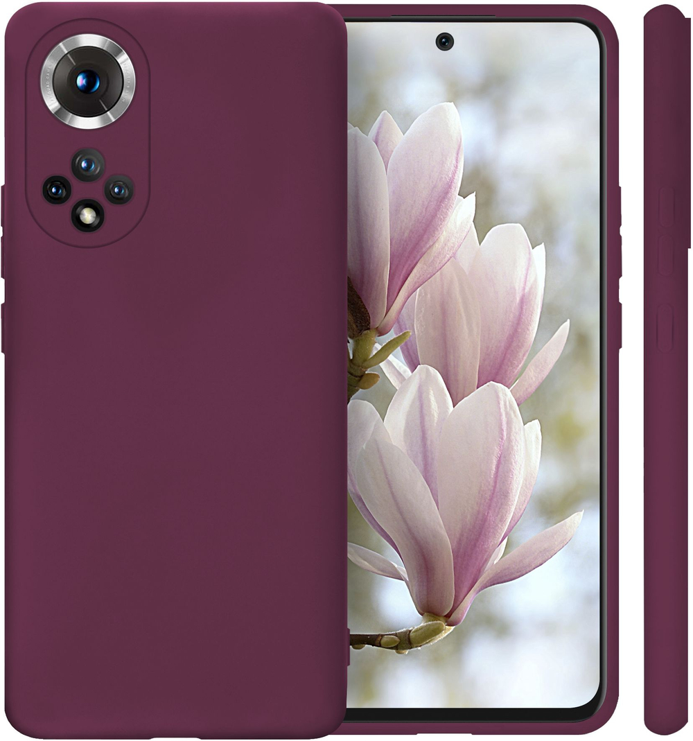 Мягкий Soft Touch чехол из силикона для HONOR 50 (не PRO!) и NOVA 9 с бархатной подкладкой