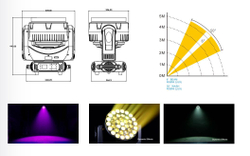 A3715 37x15W LED Wash Beam