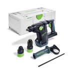 Новинка! Перфоратор аккумуляторный комбинированный 18В FESTOOL KHC 18 EB-Basic в систейнере Sys³, 2,6 Дж, D сверла 68 мм, Диапазон зажима патрона 1,5 - 13 мм, Макс. D сверления в бетоне 26 мм, для ударного сверления, долбления, бесшумного сверления, завинчивания 577447