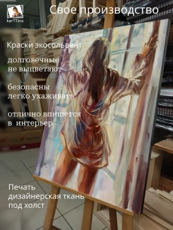 Картина на стену Брюнетка 30х40см 1шт.