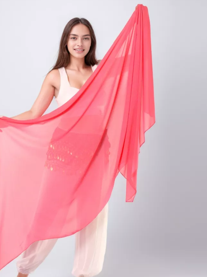 Шаль для восточных танцев Dance Every Wear SM7907 009, фуксия