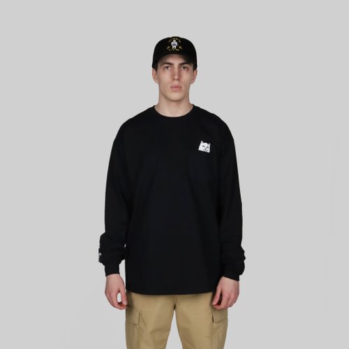 Лонгслив мужской Ripndip Lord Nermal Pocket артикул:RND1416 - купить в магазине Дайс