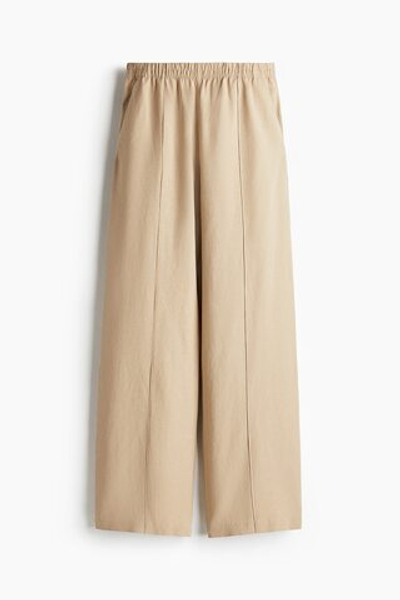 Брюки с льном и стрелками - H&M