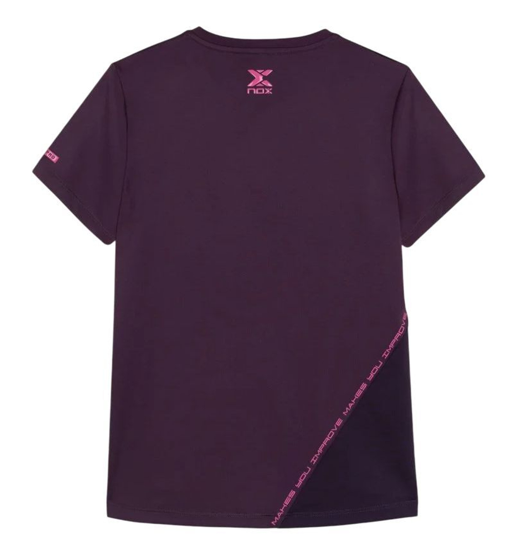 Женская теннисная футболка NOX Pro - deep purple