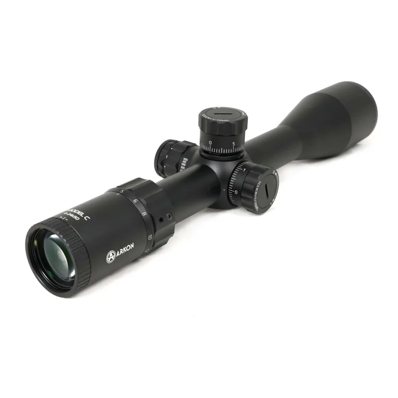 Оптический прицел ARKON Model C 4-24x50 / Аркон Модель Ц4 24 50 - вид сбоку в три четверти