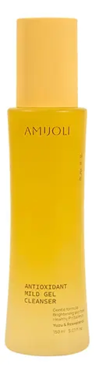 AMIJOLI Мягкий гель для умывания с экстрактом юдзу и ресвератролом-Antioxidant Mild Gel cleanser Yuzu&Resveratrol, 150мл