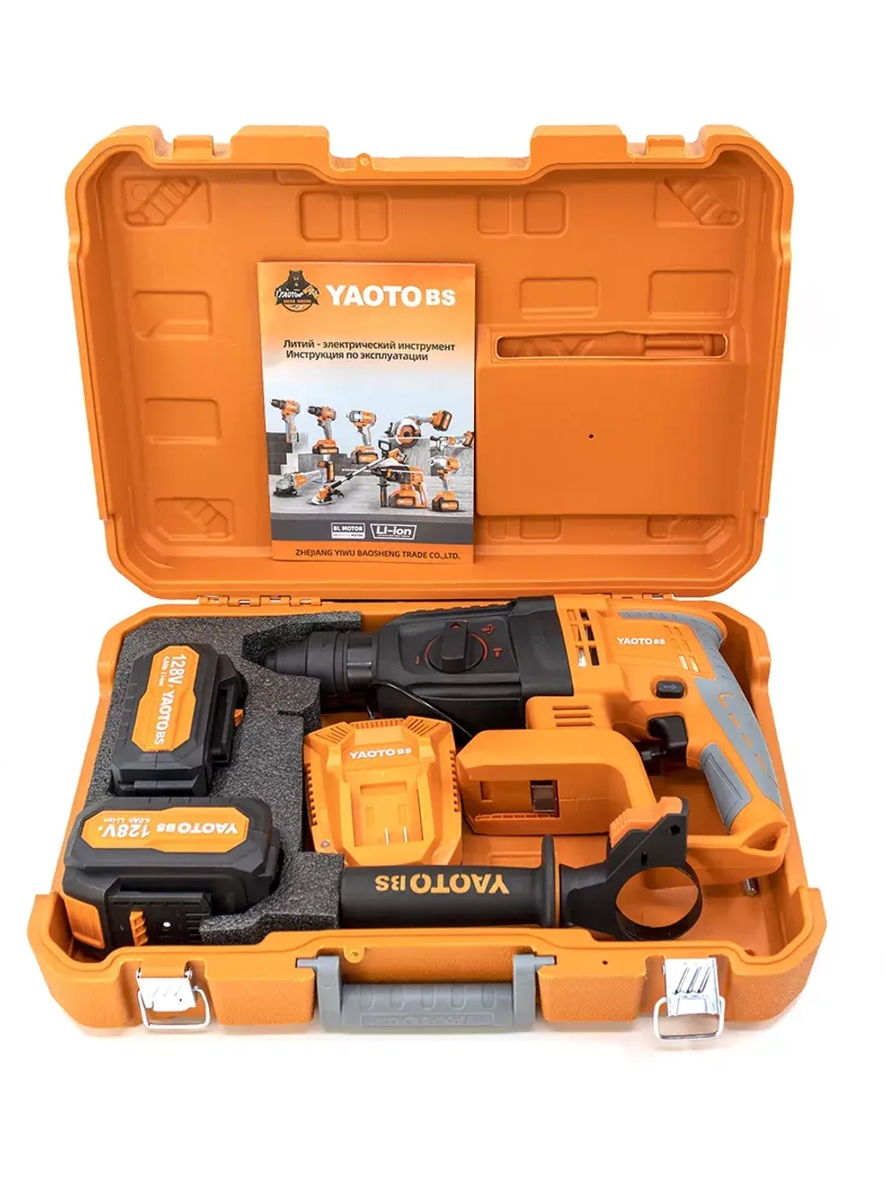 Гайковерт ударный грузовой YAOTO BS 4500 Н·м аккумуляторный 398VF 8.0Ah, квадрат 1", бесщеточный, 5200 уд/мин